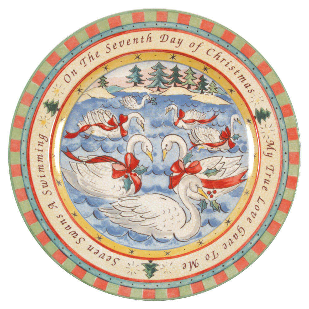 Twelve Days of Christmas Salad Plate by 222 Fifth (PTS)-1