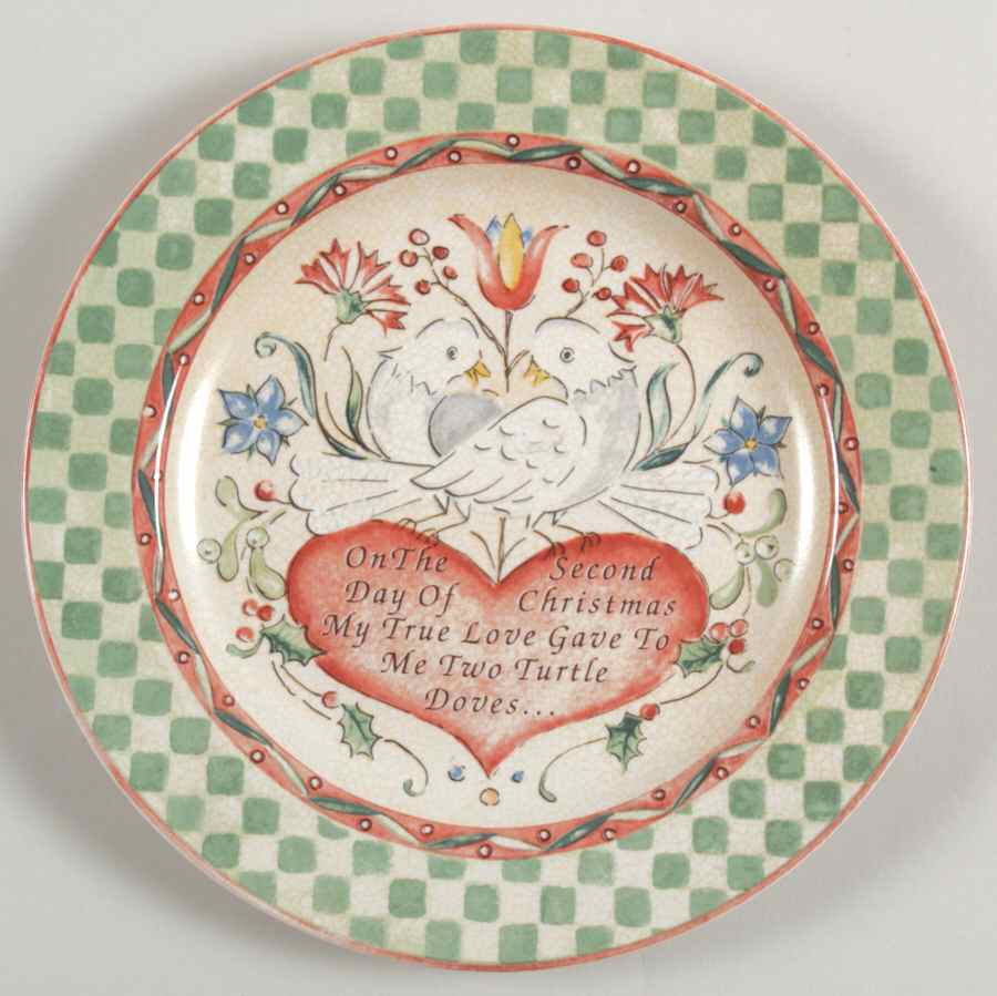 Twelve Days of Christmas Salad Plate by 222 Fifth (PTS)-1