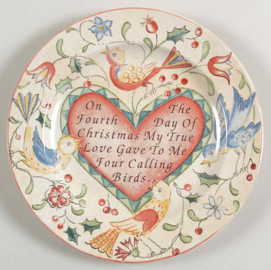 Twelve Days of Christmas Salad Plate by 222 Fifth (PTS)-1