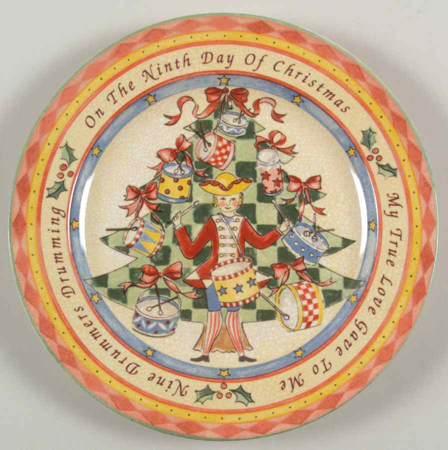 Twelve Days of Christmas Salad Plate by 222 Fifth (PTS)-1