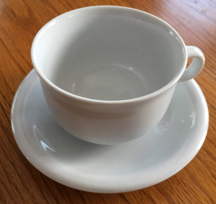 ALF8 Flat Cup & Saucer Set by Alfoldi Porcelin-1