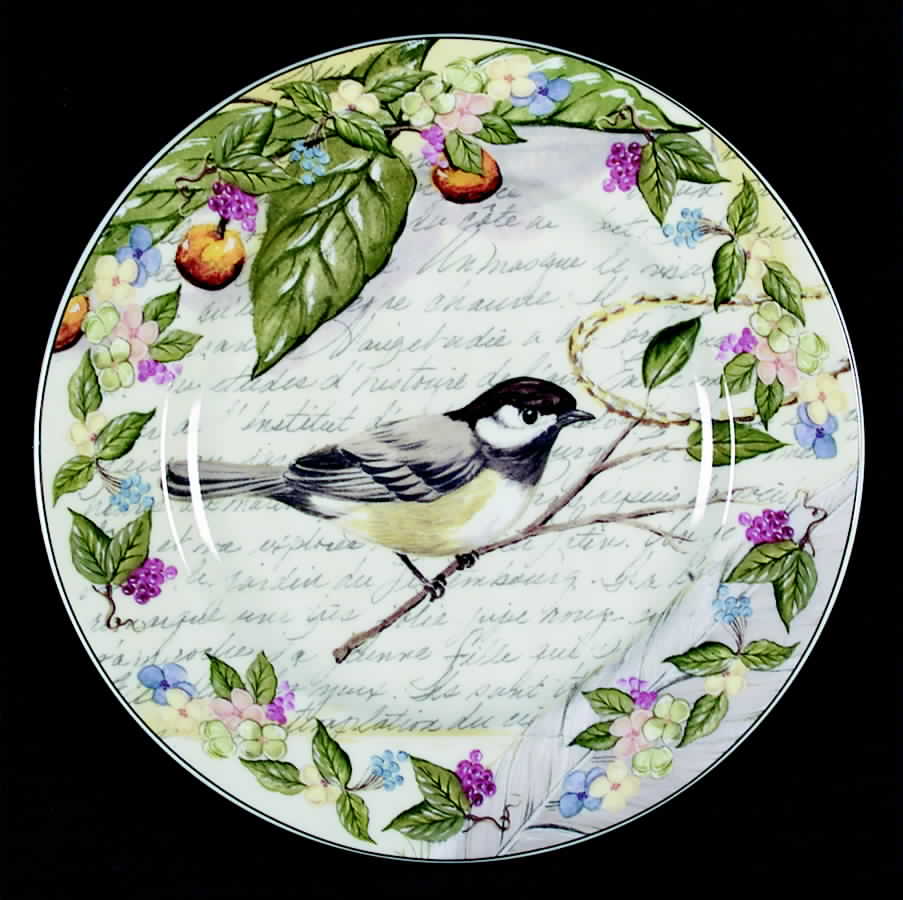 Morning Song Salad/Dessert Plate by American Atelier-1