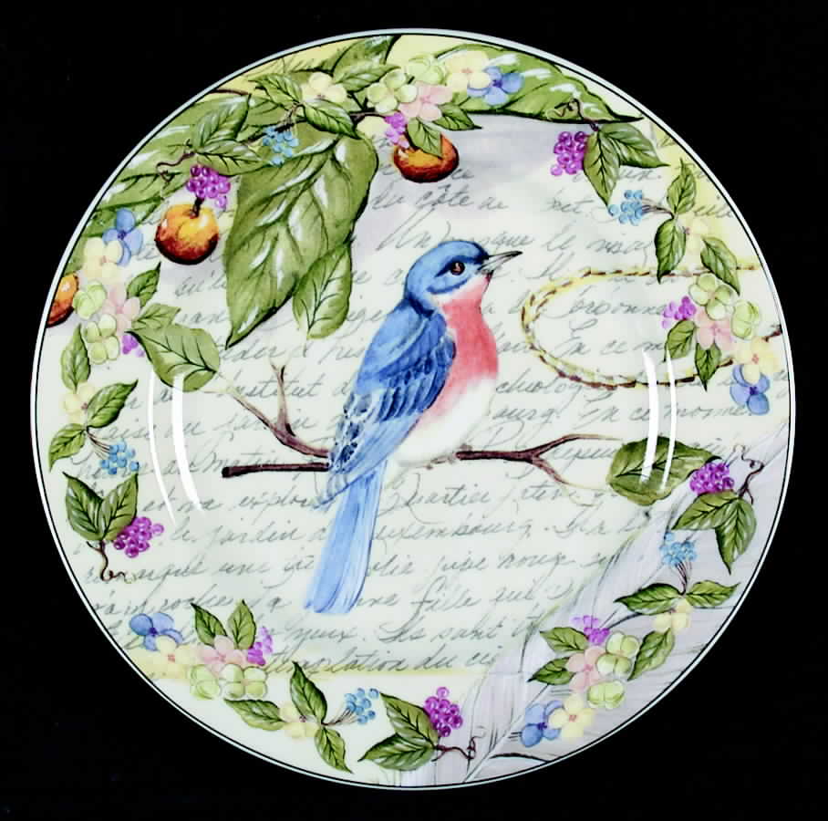 Morning Song Salad/Dessert Plate by American Atelier-1
