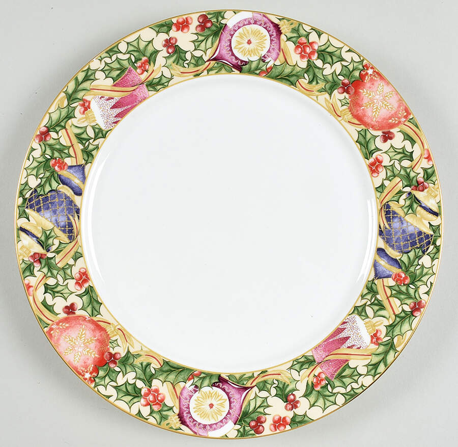 Ornaments Dinner Plate by American Atelier-1