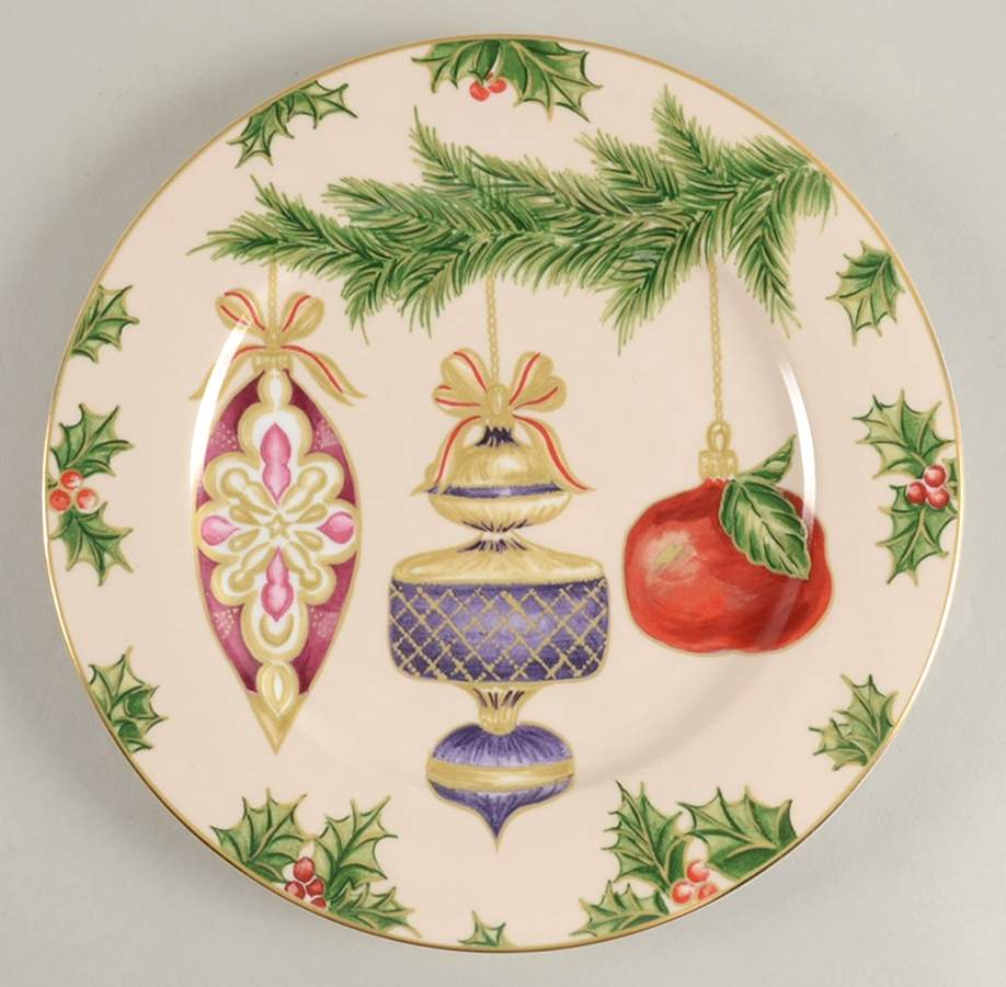 Ornaments Dinner Plate by American Atelier-1