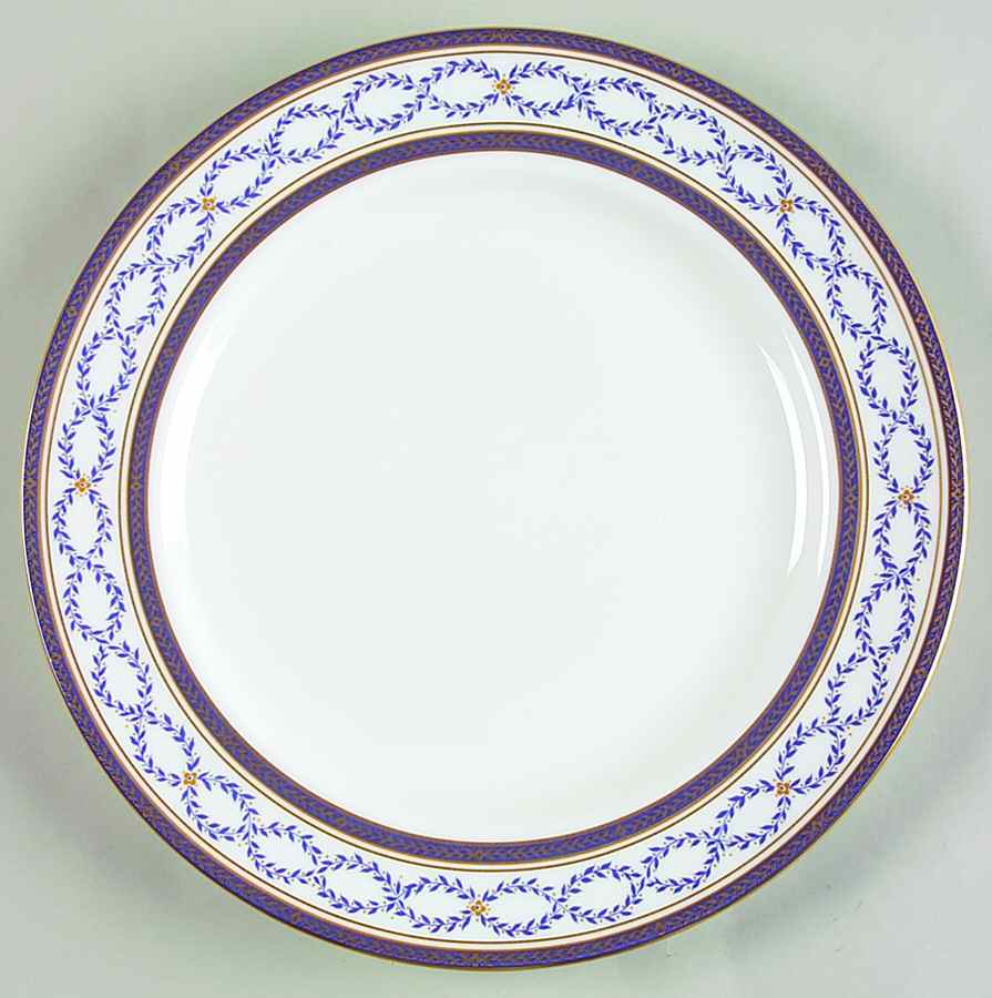 Blue Garland Luncheon Plate by John  Aynsley & Sons-1