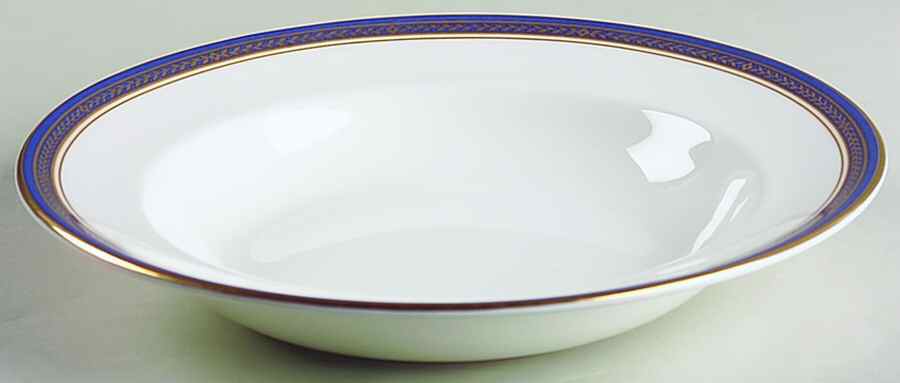 Blue Garland Large Rim Soup Bowl by John  Aynsley & Sons-1