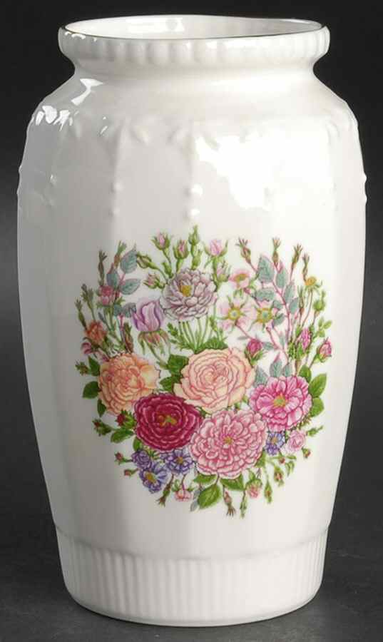 Rose Garden 6" Georgian Vase by John  Aynsley & Sons-1
