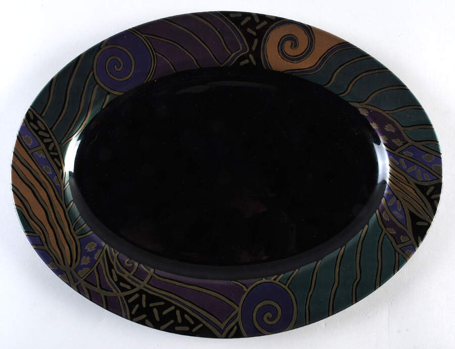 Tampico 13" Oval Serving Platter by Arcoroc-1