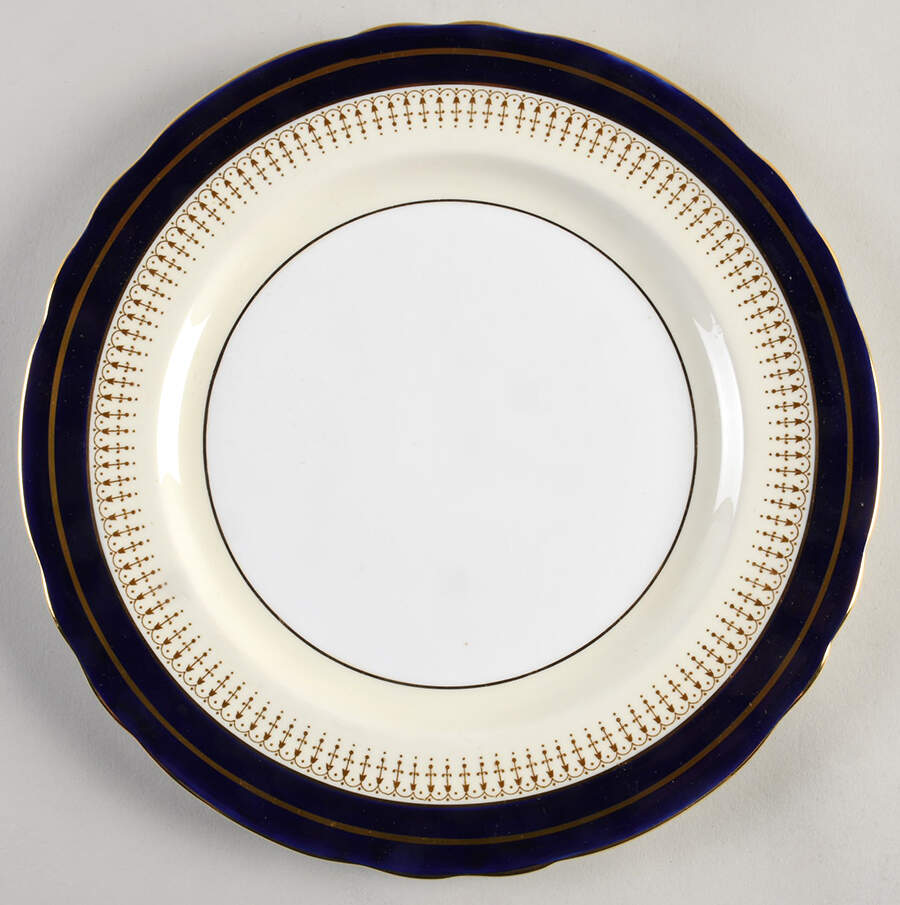 Lynton Cobalt Blue Dinner Plate by John  Aynsley & Sons-1