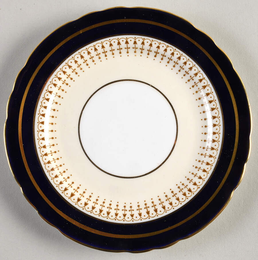 Lynton Cobalt Blue Bread & Butter Plate by John  Aynsley & Sons-1