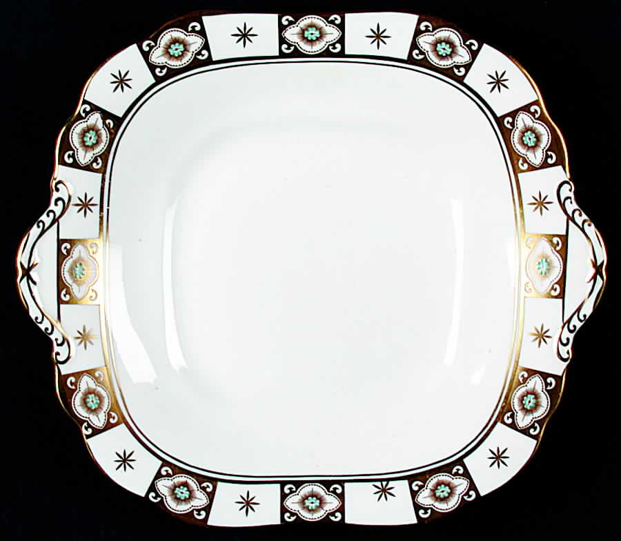 Belmont (Scalloped) Square Handled Cake Plate by John  Aynsley & Sons-1