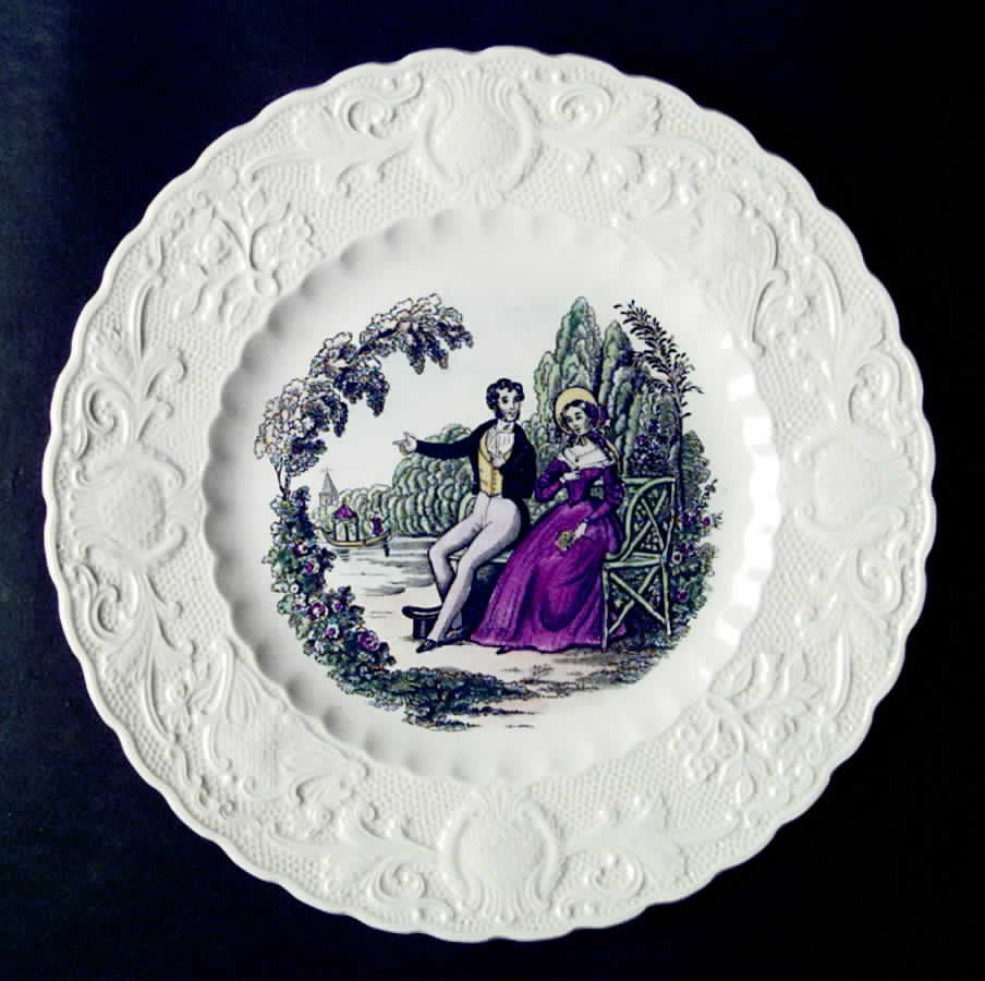 Will You Be Mine Luncheon Plate by Adams China-1