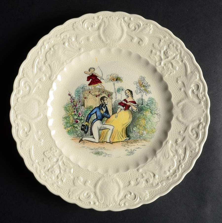 Will You Be Mine Luncheon Plate by Adams China-1