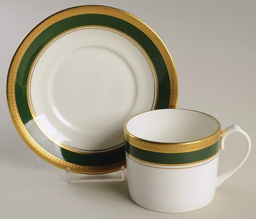 Citation Flat Cup & Saucer Set by John  Aynsley & Sons-1