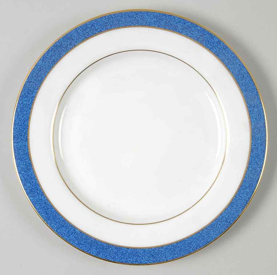 Meridian Blue Bread & Butter Plate by John  Aynsley & Sons-1