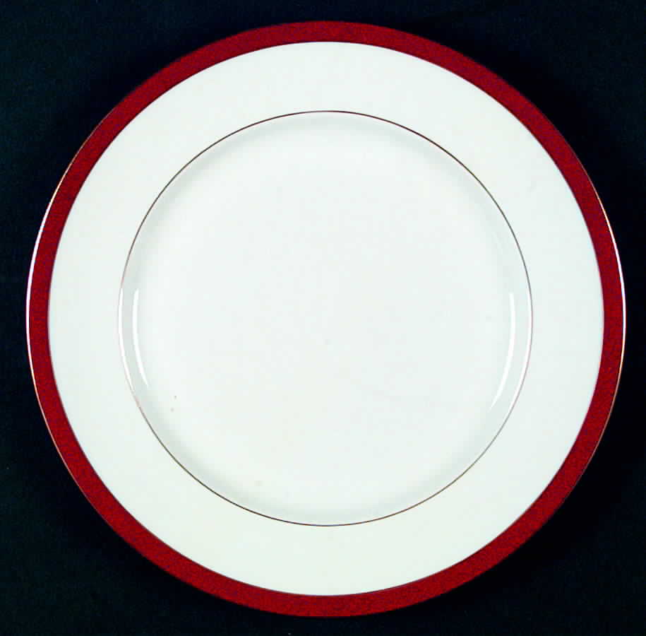 Meridian Red Dinner Plate by John  Aynsley & Sons-1