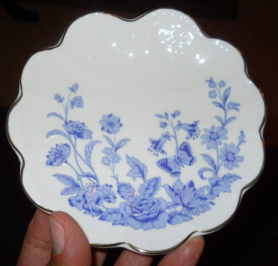 Cottage Blue Fan Tray by John  Aynsley & Sons-1