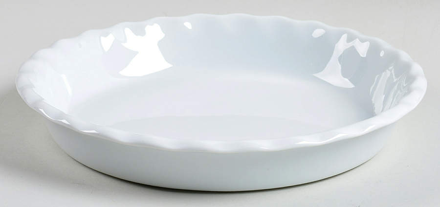 Classic Whiteware 9" Pie Baking Plate by Apilco-1