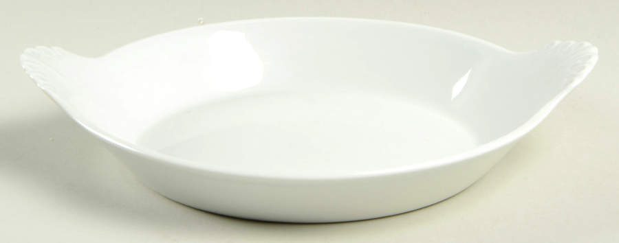 Classic Whiteware 8" Eared Round Egg Dish by Apilco-1