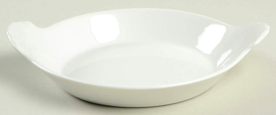Classic Whiteware 6" Eared Round Egg Dish by Apilco-1