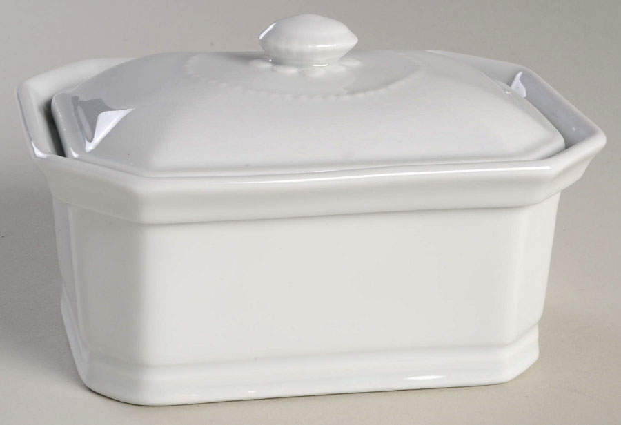 Classic Whiteware Pate Box & Lid by Apilco-1