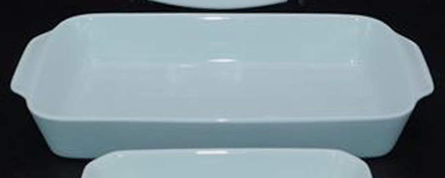 Classic Whiteware 11" Rectangular Baker by Apilco-1