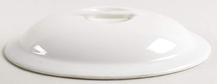 Classic Whiteware Lid for 1.25 Quart Oval Covered Casserole by Apilco-1