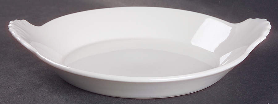 Classic Whiteware 8" Augratin by Apilco-1