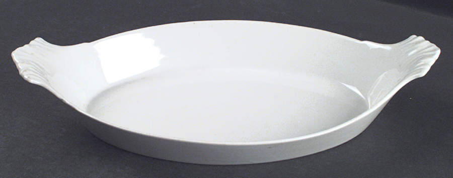 Classic Whiteware 12" Augratin by Apilco-1