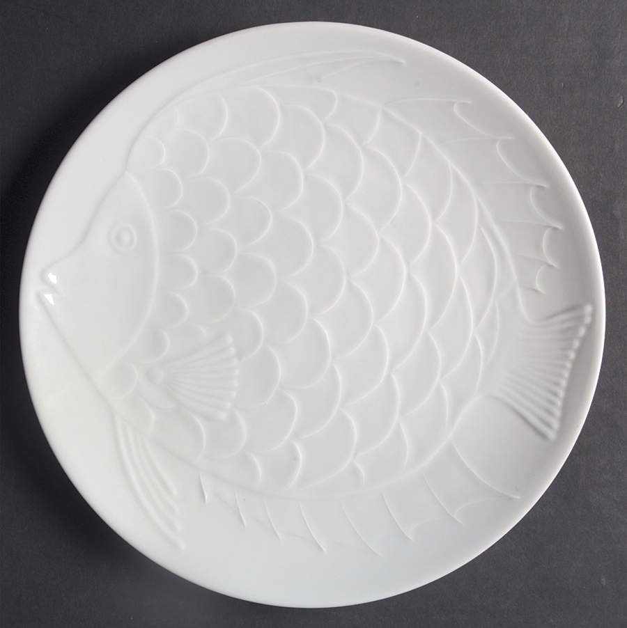 Classic Whiteware Luncheon Plate by Apilco-1