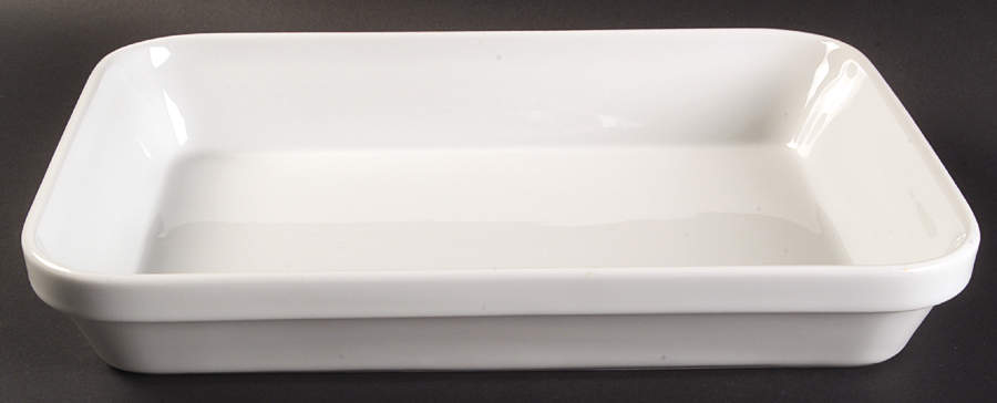 Classic Whiteware 14" Rectangular Baker by Apilco-1