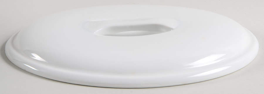 Classic Whiteware Lid for 2 Quart Oval Covered Casserole by Apilco-1