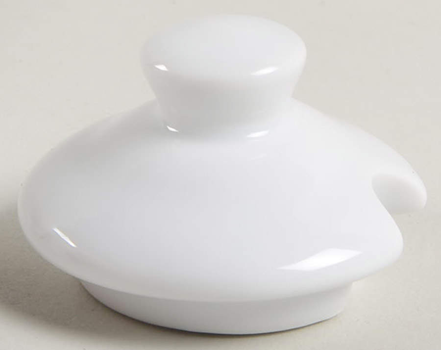 Classic Whiteware Lid for Mustard Jar by Apilco-1