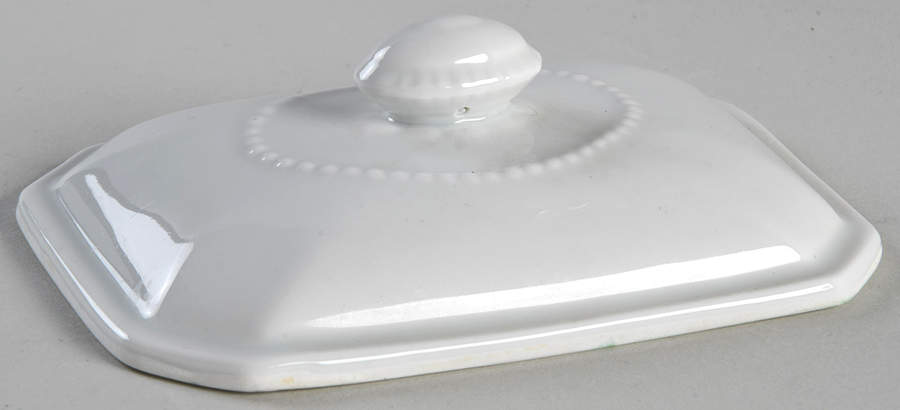 Classic Whiteware Lid for Pate Box by Apilco-1