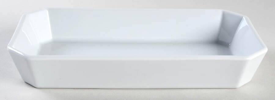 Classic Whiteware 9" Rectangular Baker by Apilco-1