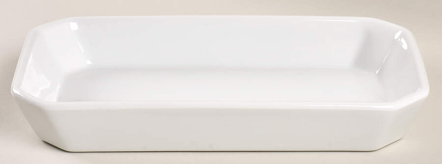 Classic Whiteware 10" Rectangular Baker by Apilco-1