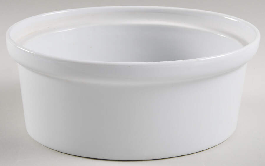 Classic Whiteware Oval Baker with Lid, No Lid by Apilco-1