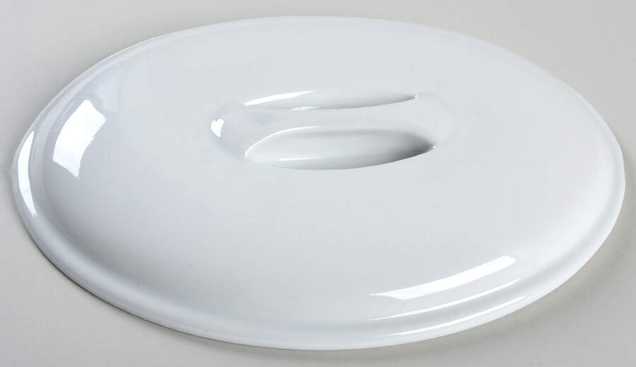 Classic Whiteware Lid for 2 Quart Oval Covered Casserole by Apilco-1