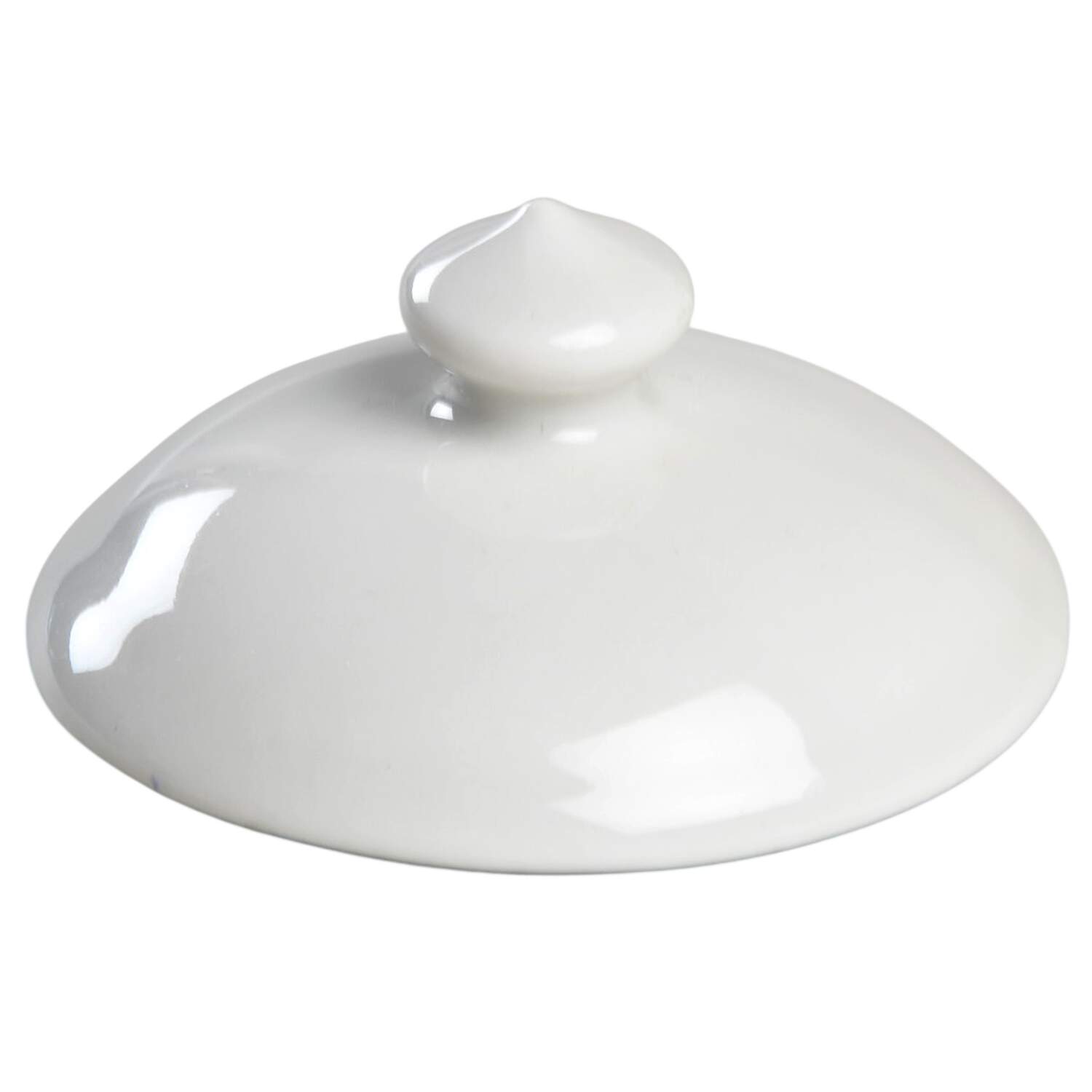 Classic Whiteware Lid for 2 Pc Pot de Creme by Apilco-1
