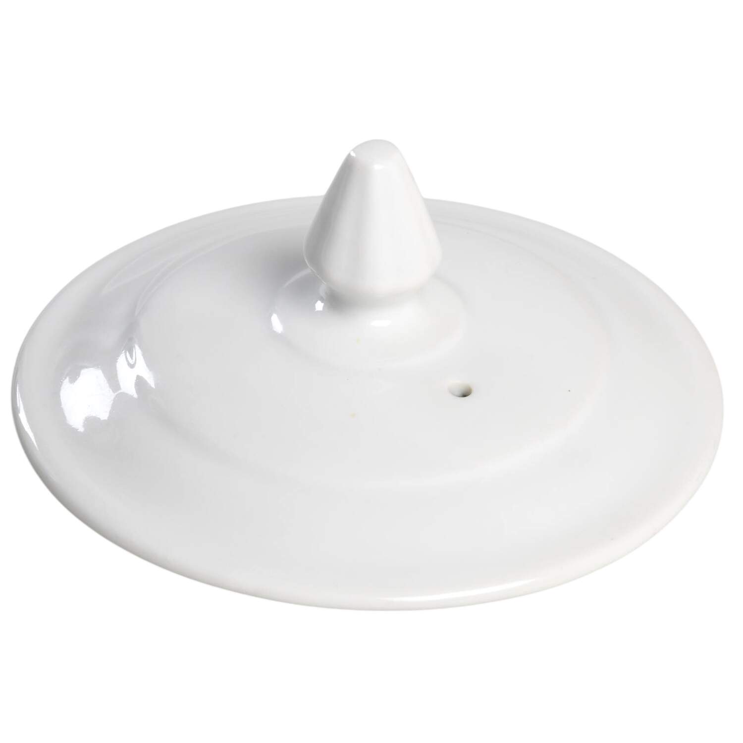 Classic Whiteware Lid for Coffee Brewer by Apilco-1