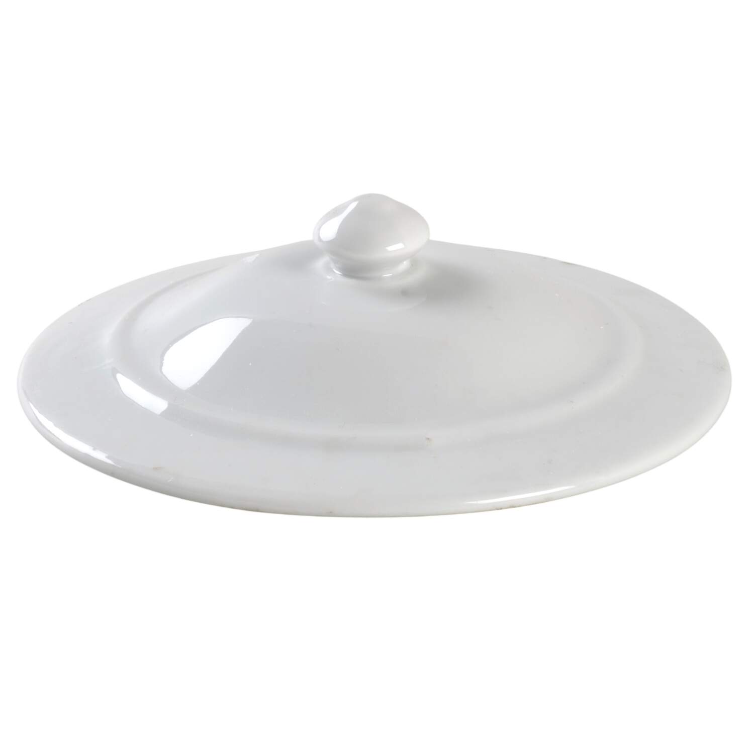 Classic Whiteware Lid for Individual Casserole by Apilco-1