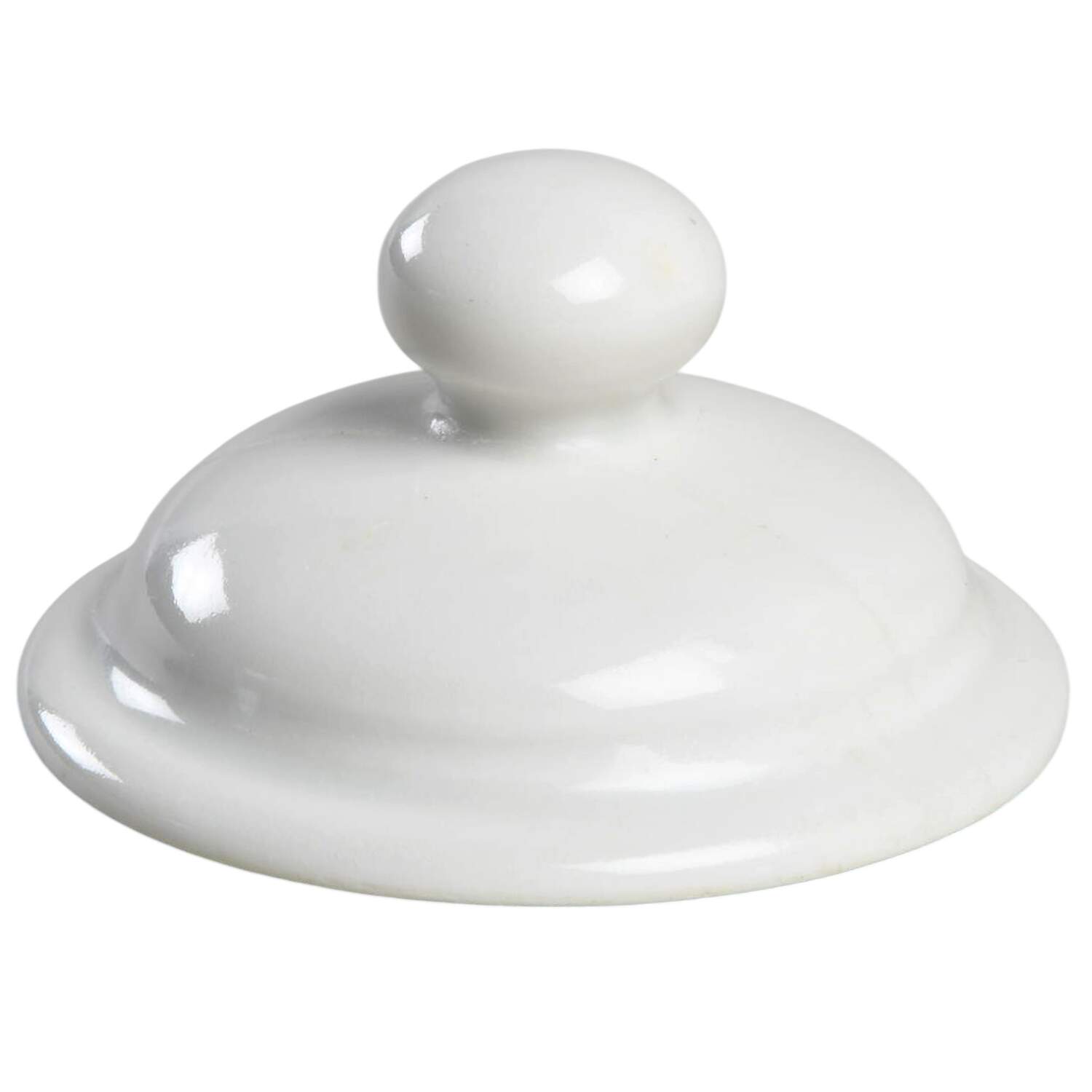 Classic Whiteware Lid for Individual Coffee Brewer by Apilco-1
