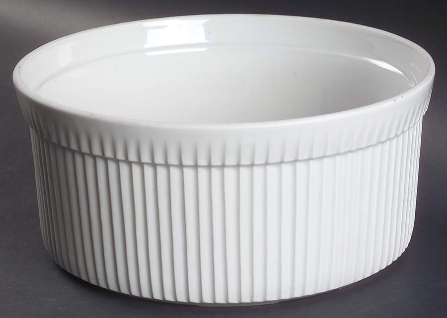 Classic Whiteware 8" Souffle by Apilco-1