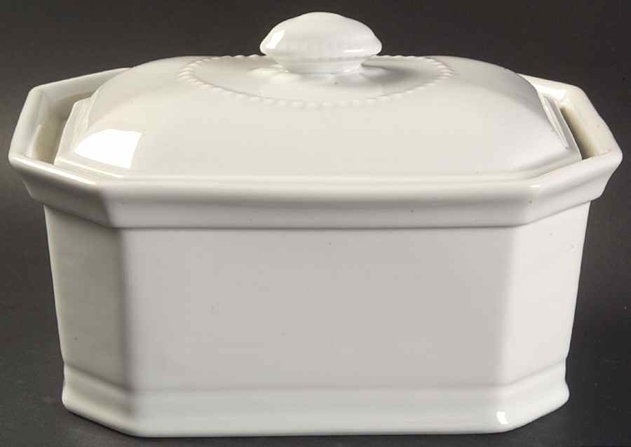 Classic Whiteware Pate Box & Lid by Apilco-1