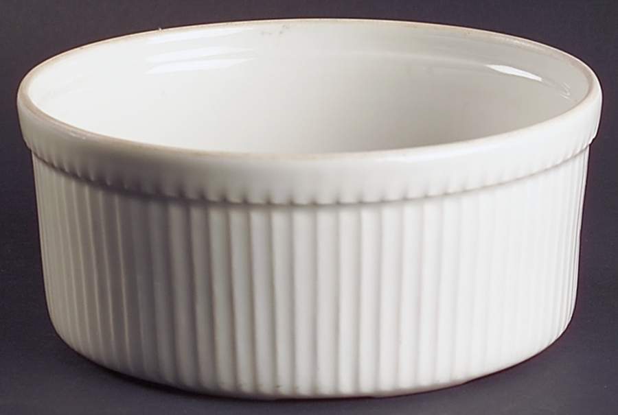 Classic Whiteware 7" Souffle by Apilco-1