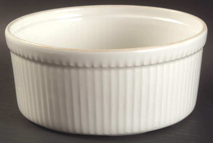 Classic Whiteware 7" Souffle by Apilco-1