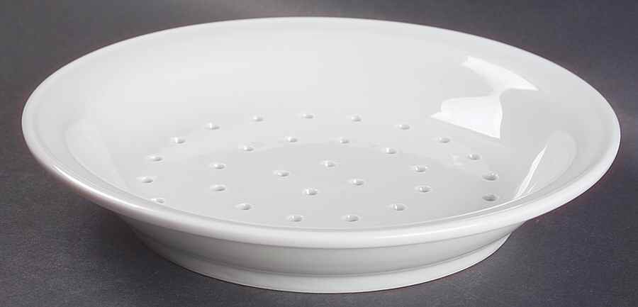 Classic Whiteware 8" Pierced Berry Bowl by Apilco-1