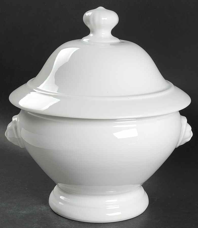 Classic Whiteware Tureen &  Lid by Apilco-1