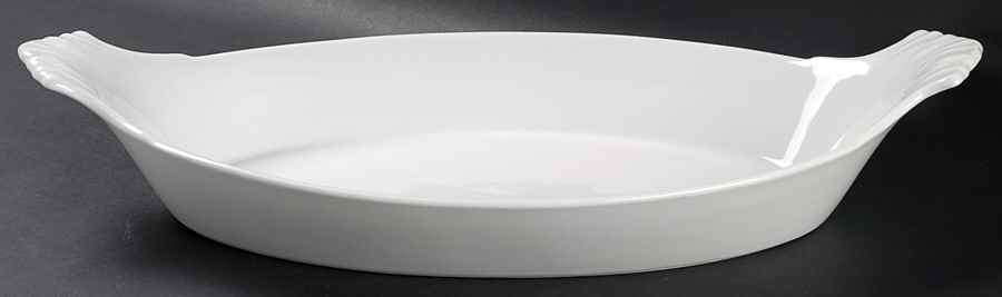 Classic Whiteware 15" Augratin by Apilco-1